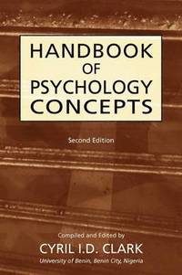 bokomslag Handbookof Psychology Concepts