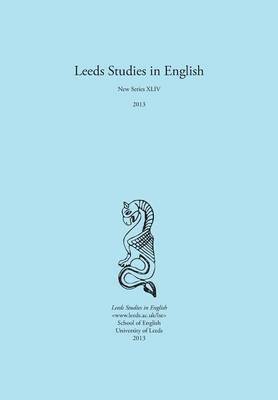 bokomslag Leeds Studies in English 2013