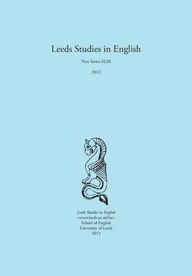 Alaric Hall - Leeds Studies in English 2012, Häftad
