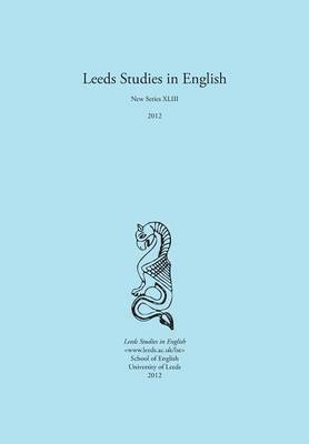 bokomslag Leeds Studies in English 2012