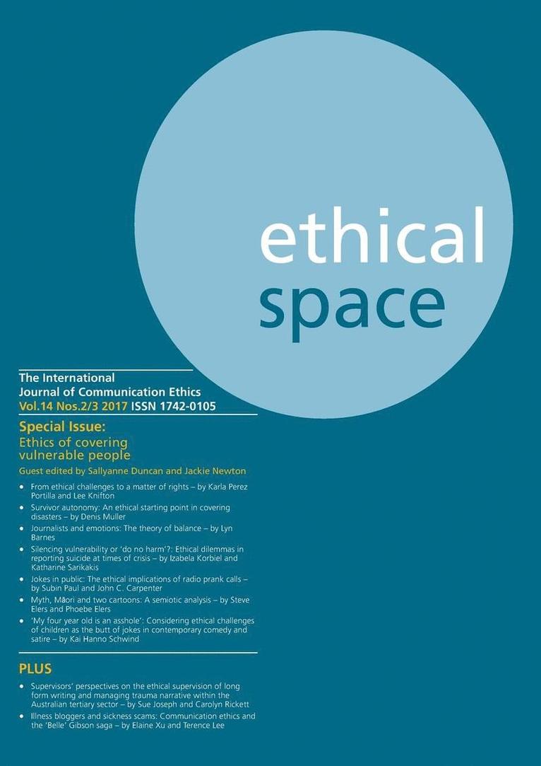 Ethical Space Vol.14 Issue 2/3 1