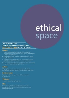 Ethical Space Vol.18 Issue 1/2 1