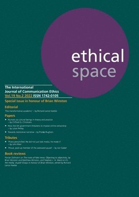 bokomslag Ethical Space Vol. 19 Issue 2