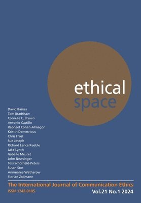 Ethical Space Vol. 21 Issue 1 1