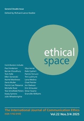 Ethical Space Vol. 22 Issue 3/4