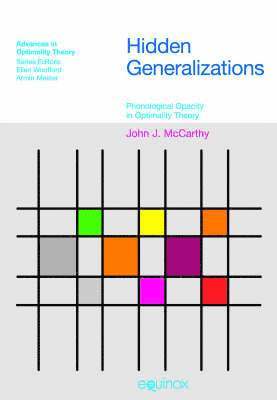 John J. McCarthy - Hidden Generalizations, Häftad