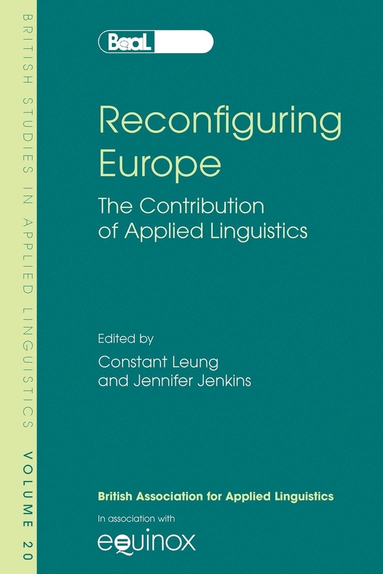Constant Leung, Jennifer Jenkins - Reconfiguring Europe, Häftad