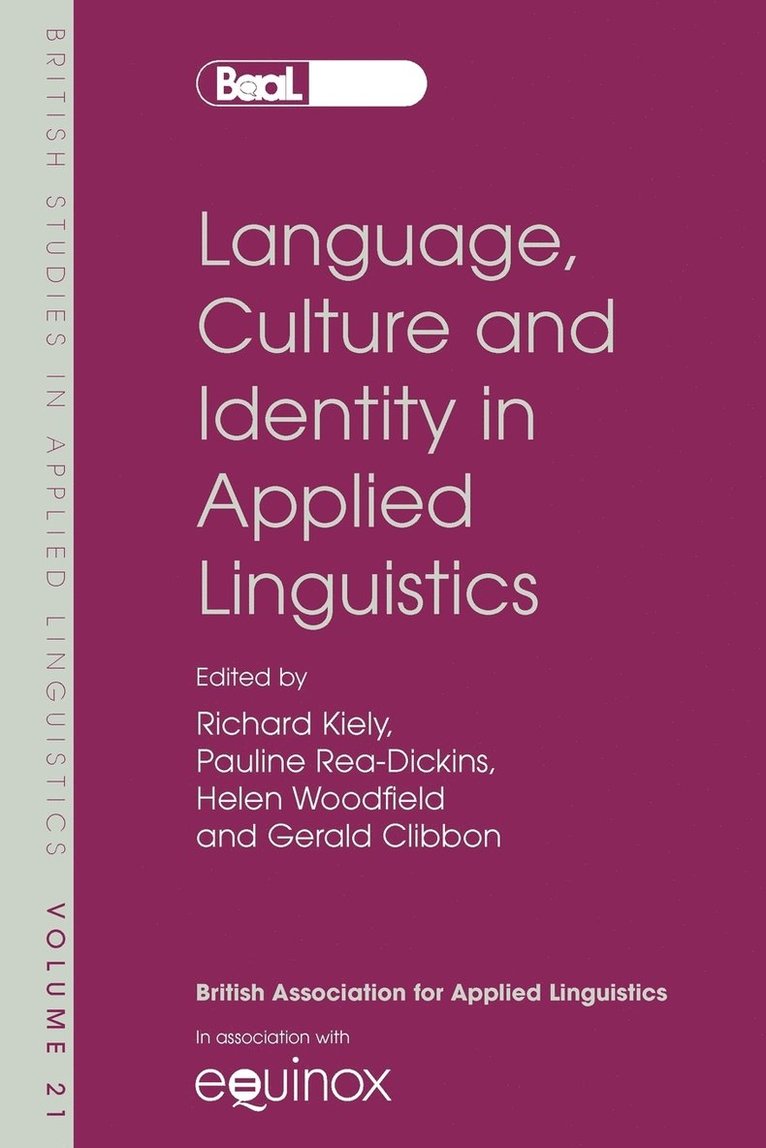 Language, Culture and Identity in Applied Linguistics 1