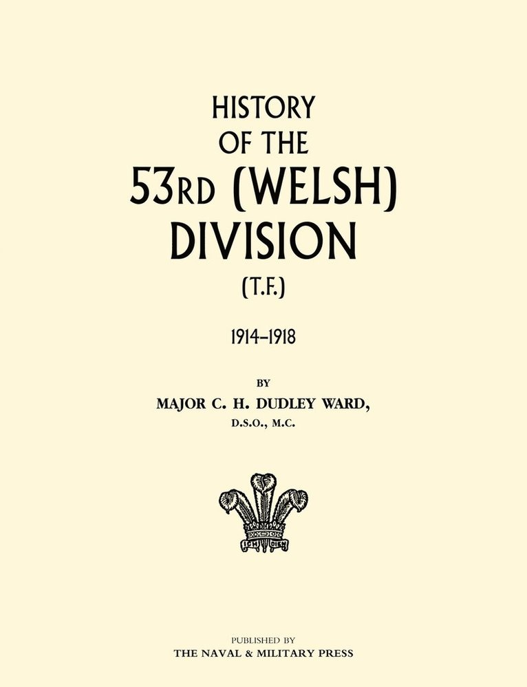 History of the 53rd (Welsh) Division 1