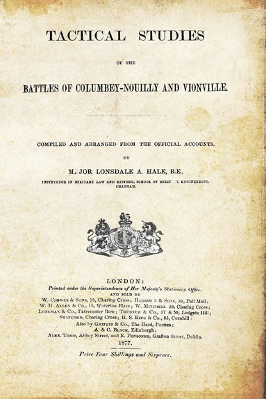 bokomslag Tactical Studies of the Battles of Columbey-Nouilly and Vionville