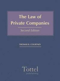 bokomslag The Law of Private Companies