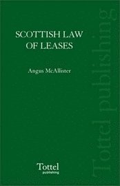 bokomslag Scottish Law of Leases