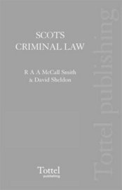 bokomslag Scots Criminal Law