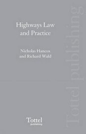 bokomslag Highways Law and Practice