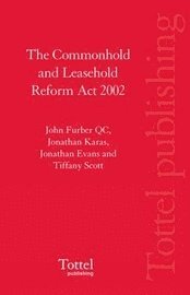 bokomslag The Commonhold and Leasehold Reform Act 2002