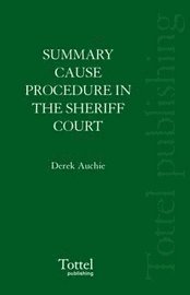 bokomslag Summary Cause Procedure in the Sheriff Court