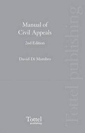 bokomslag Manual of Civil Appeals