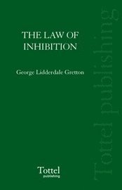 bokomslag Law of Inhibition and Adjudication