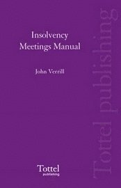 bokomslag Insolvency Meetings Manual