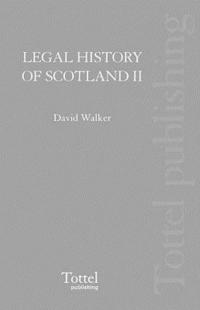 bokomslag Legal History of Scotland: v. 2