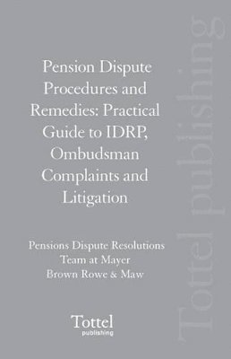 Pension Dispute Procedures and Remedies 1