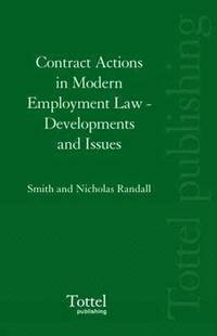 bokomslag Contract Actions in Modern Employment Law