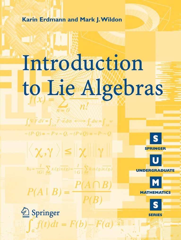 K. Erdmann, Mark J. Wildon - Introduction to Lie Algebras, Häftad