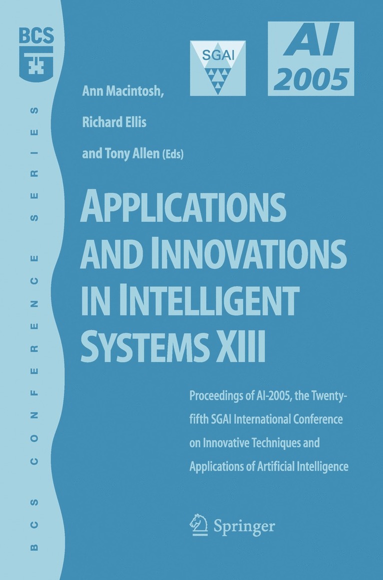 Applications and Innovations in Intelligent Systems XIII 1