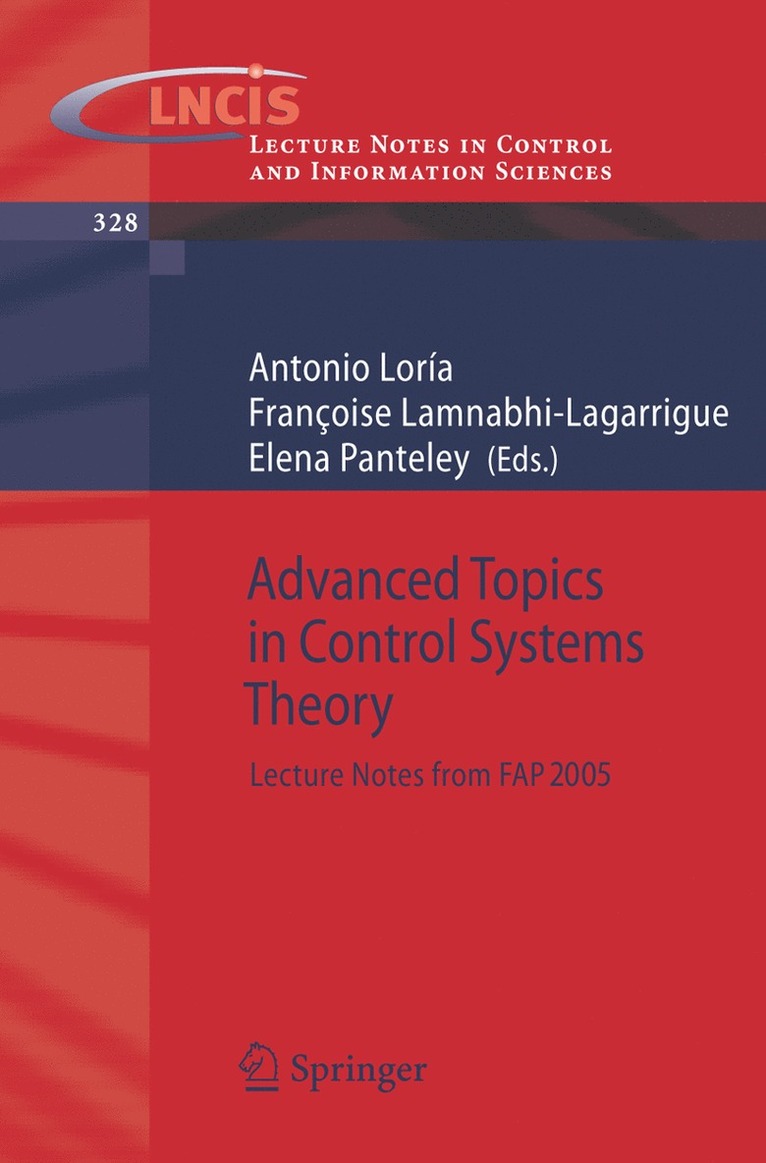 Advanced Topics in Control Systems Theory 1