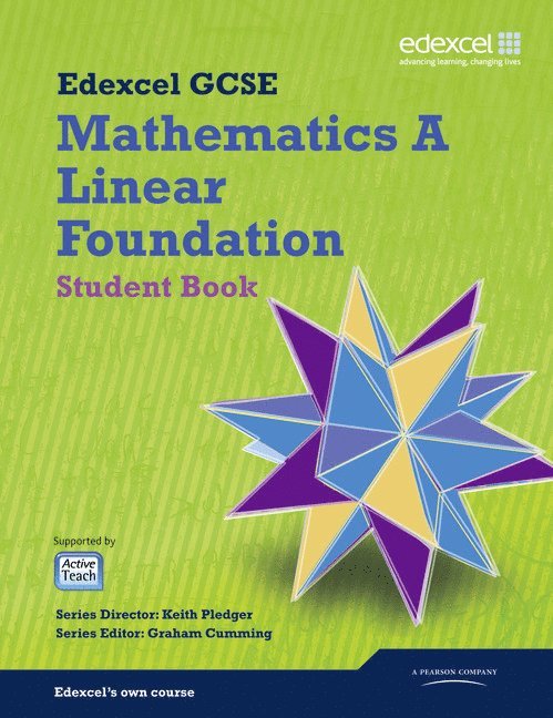 GCSE Mathematics Edexcel 2010: Spec A Foundation Student Book 1