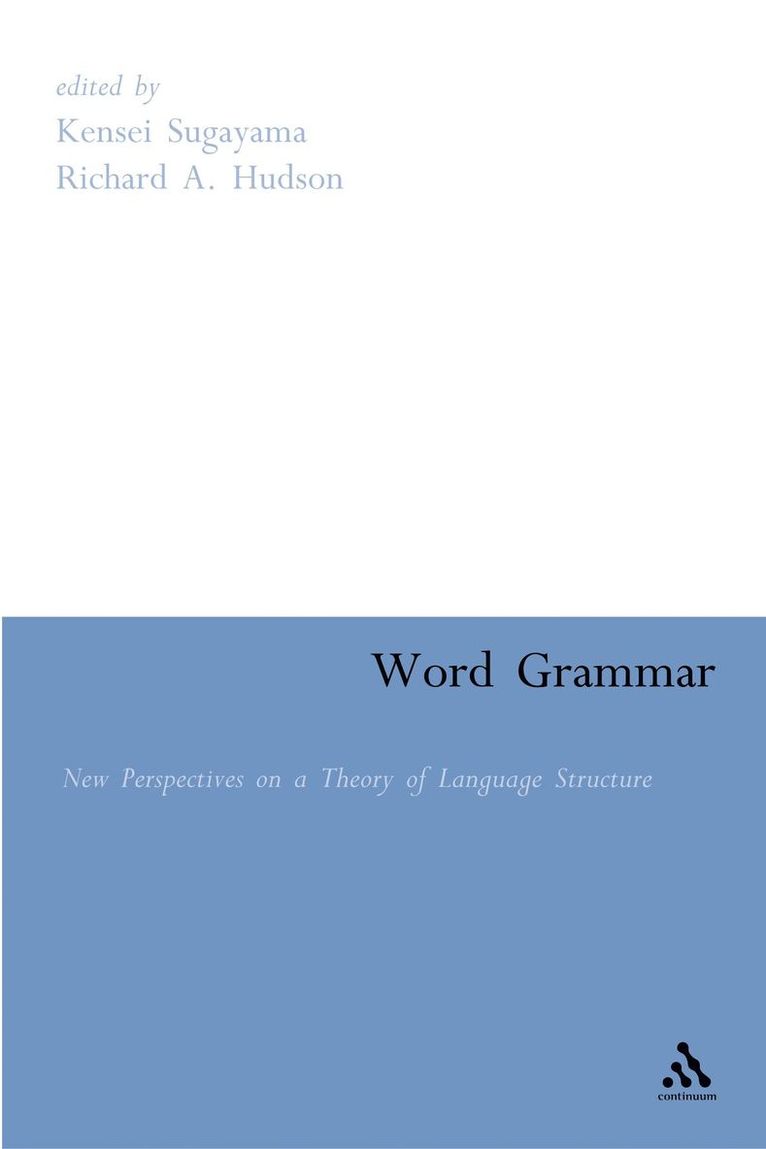 Kensei Sugayama, Richard A. Hudson, Richard a. Hudson - Word Grammar, Häftad