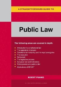 bokomslag A Straightforward Guide To Public Law