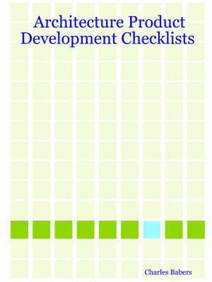 bokomslag Architecture Product Development Checklists