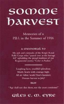 Giles E.M. Eyre, Giles Em Eyre, By Giles Em Eyre - Somme Harvest, Inbunden
