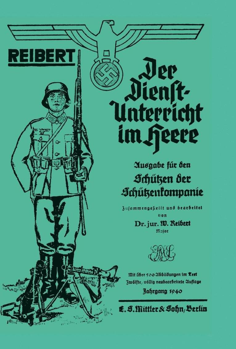Reibert. Der Dienstunterricht Im Heere (Army Service Training)