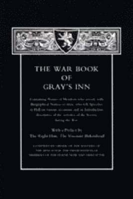 War Book of Gray's Inn 1