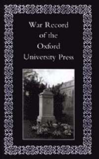 bokomslag War Record of the University Press, Oxford