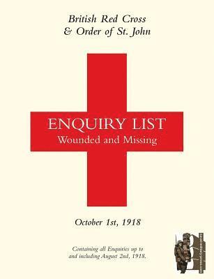 bokomslag British Red Cross and Order of St John Enquiry List for Wounded and Missing