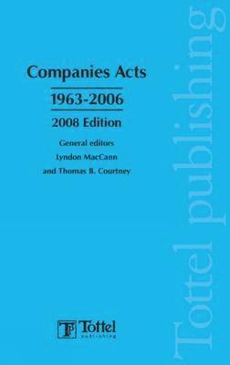 bokomslag Companies Acts 1963-2006