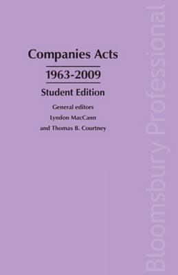 bokomslag Companies Acts 1963-2009: Student Edition