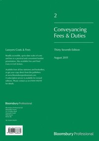 bokomslag Lawyers Costs and Fees: Conveyancing Fees and Duties