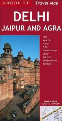 bokomslag Globetrotter Delhi, Jaipur and Agra Travel Map