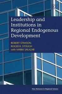 bokomslag Leadership and Institutions in Regional Endogenous Development