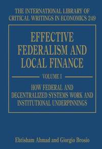 bokomslag Effective Federalism and Local Finance