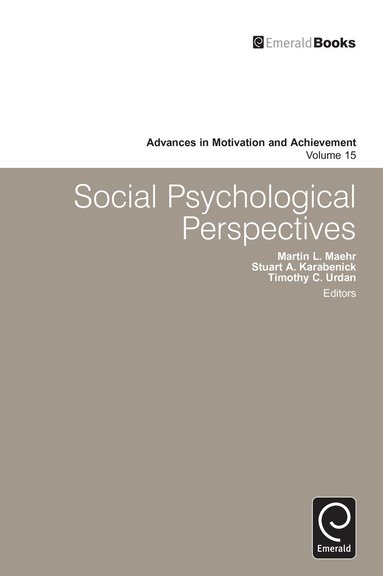 Martin L. Maehr, Stuart A. Karabenick, Tim Urdan - Social Psychological Perspectives, Inbunden