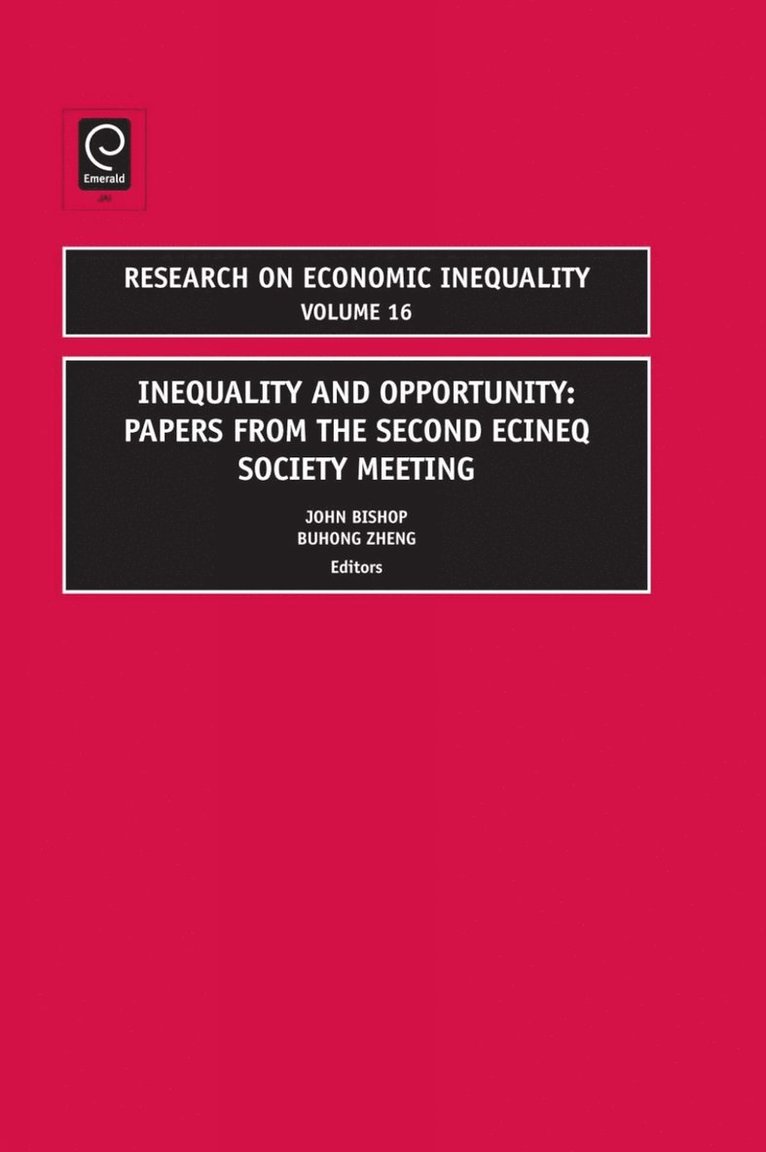 John A. Bishop, Buhong Zheng - Inequality and Poverty, Inbunden