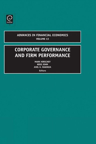 bokomslag Corporate Governance and Firm Performance