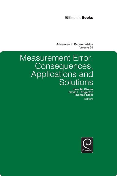 Jane M. Binner, David L. Edgerton, Thomas Elger - Measurement Error, Inbunden