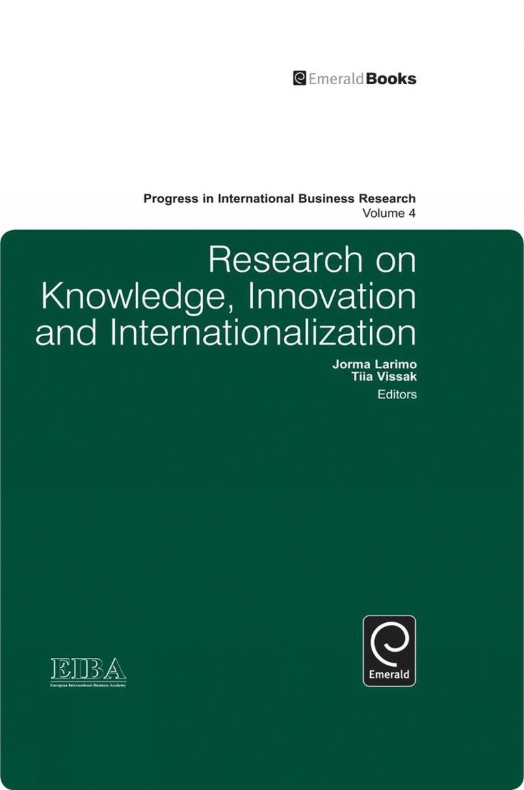 Research on Knowledge, Innovation and Internationalization 1