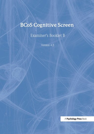 bokomslag BCoS Cognitive Screen